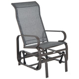 Patio Glider with Breathable Mesh Fabric, Outdoor Glider Chair