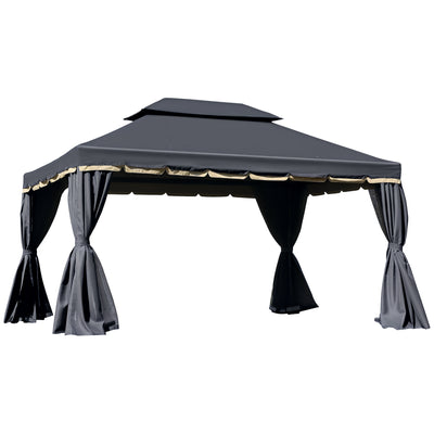 13' x 10' Patio Gazebo, Strong Aluminum Frame