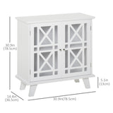 Storage Cabinet with Fretwork Doors and Shelf
