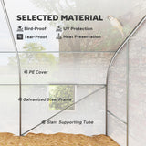 20x10x7ft Walk-in Steeple Greenhouse Outdoor Backyard Plant Seed Growth