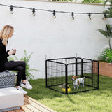 Metal Pet Playpen with Gate Indoor Outdoor for Small Animal