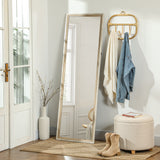 Floor Standing Mirror, Leaning or Wall Mirror with Frame for Bedroom