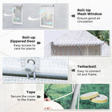 20x10x7ft Walk-in Steeple Greenhouse Outdoor Backyard Plant Seed Growth