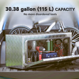 Heavy Duty Aluminum Underbody Truck Tool Box, 36 Inch Wavy Plate Tool Box Chest, Waterproof Storage Toolbox Organizer