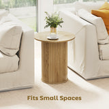 Table d'appoint ronde, table de nuit étroite pour petits espaces