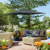Parasol de patio cantilever 8 pi, parapluies suspendus