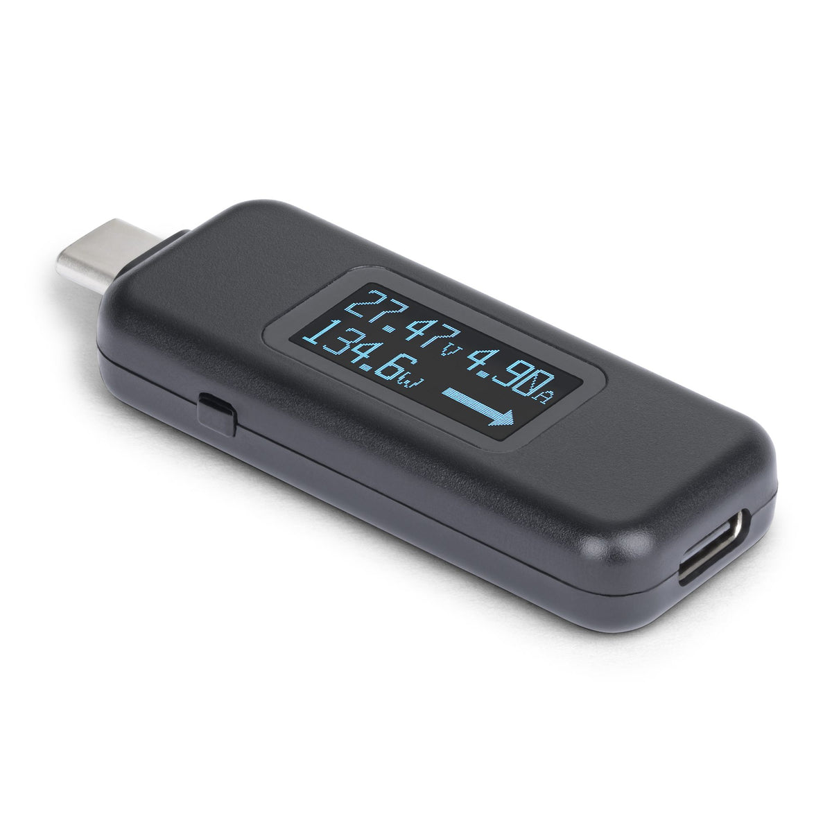 Testeur de puissance USB-C StarTech.com, multimètre numérique, tension bidirectionnelle