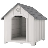 Grand abri pour chien en plastique intérieur extérieur, 34,6