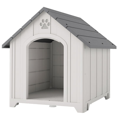 Large Plastic Dog House Outdoor Indoor, 34.6