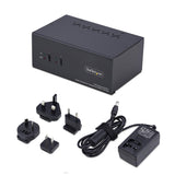 Commutateur KVM StarTech.com DisplayPort et HDMI Dual-Monitor 2 ports, 4K 6