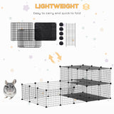 Parc pour Animaux 46 Panneaux, Parc DIY pour Petits Animaux