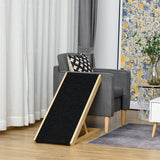Dog Ramp Foldable Pet Ramp for Bed Couch, Height Adjustable, for Cats Large Dogs with Non Slip Carpeted Surface