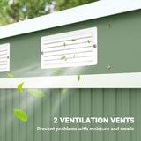 7' x 4' Galvanised Steel Garden Shed
