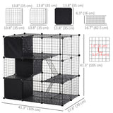 Parc pour animal de compagnie 56 panneaux cage pour petit animal pour lapin