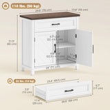 Modern Farmhouse Sideboard Buffet Cabinet with Adjustable Shelf, Storage & 2 Doors