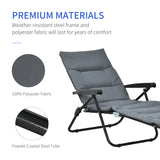 Chaise longue pliante, Méridienne de patio inclinable avec dossier réglable 6 positions