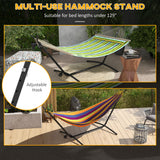 9.5ft Hammock Stand Only, Portable Hammock with Wheels, Adjustable Hammock Net Stand