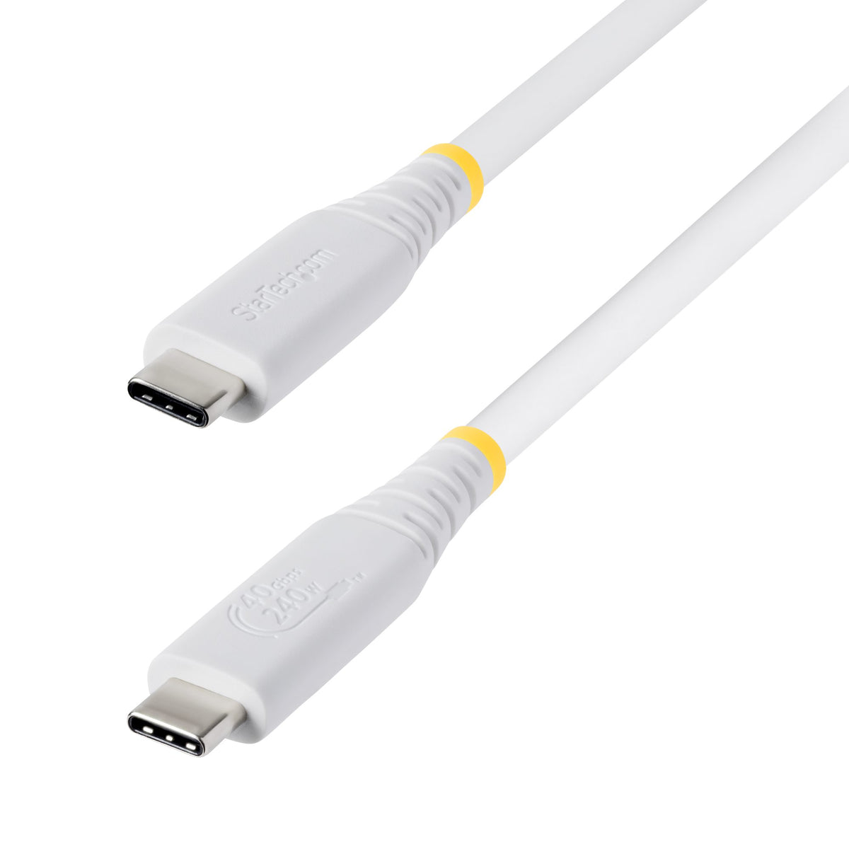 Câble USB4 3FT blanc certifié USB-IF 8K60/DP2.1/240W/40GBPS