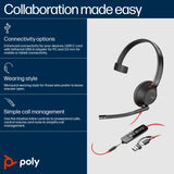 HP Poly Blackwire 5210 Monaural USB-C Headset