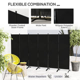 6 Panel Folding Room Divider