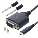 6.6FT USB-C TO SERIAL TO NULL MODEM ADAPTER CABLE - FTDI RS232