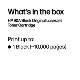 HP 90A (CE390A) Black Original LaserJet Toner Cartridge Regular