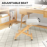Ergonomic Kneeling Chair, Posture Chair with Rubberwood Frame
