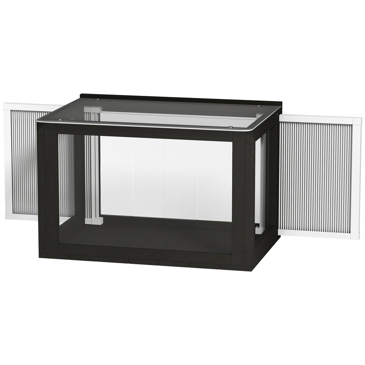 Catio Outdoor Cat Enclosure Adjustable Cat House Waterproof Top for Window 24