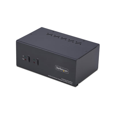 StarTech.com 2-Port Dual-Monitor DisplayPort and HDMI KVM Switch, 4K 6