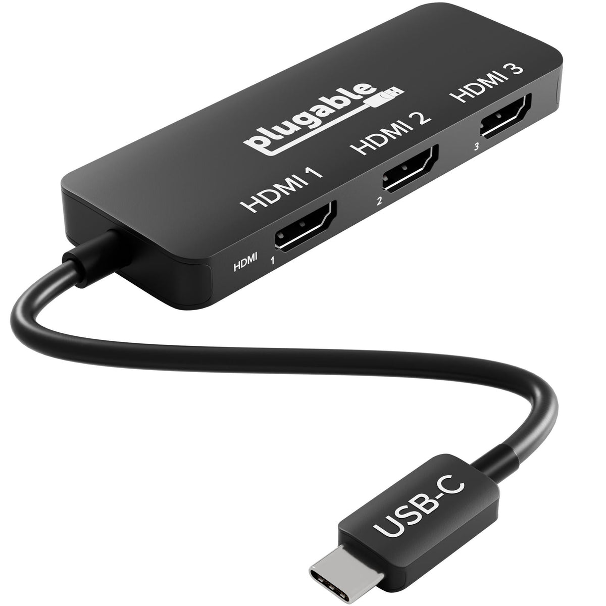 Adaptateur USB-C vers HDMI Plugable Technologies pour trois moniteurs (Windo