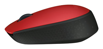 Logitech M171 Wireless Mouse - 2.4GHz RF, Red