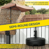 Plastic Half Round Umbrella Base