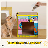2 in 1 Cardboard Cat House