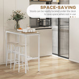 3-Piece Counter Height Bar Table and Chairs, Dining Table and Chairs Set for 2