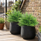 Artificial Boston Ferns UV-Resistant Fake Plants for Indoor Outdoor Decor Set of 2