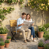 Outdoor Garden Bench, 2-Person Garden Seating