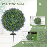 Artificial Plants Faux Lavender Set of 2
