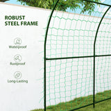 Garden Arch Trellis for Climbing Plants Outdoor, 7.1FT Tall Cucumber Trellis with Climbing Net for Backyard