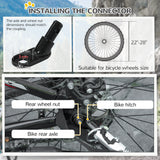 Dog Bike Trailer with Hitch Coupler, Quick Release Wheels