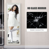 Floor Standing Mirror, Leaning or Wall Mirror with Frame for Bedroom