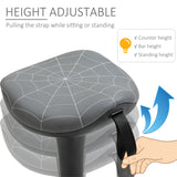 Backless Wobble Stool Chair, Standing Desk Chair, Adjustable Learning Stool for Office Desks