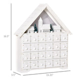 Christmas Advent Calendar, 2022 Light Up Table Xmas Wooden