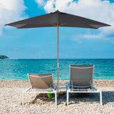 Parasol de patio en bois 7' x 10'