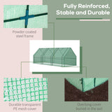 9' x 3' x 3' Portable Mini Greenhouse Tunnel Growing Tent Plants Flower Warm House w/ Zippered Roll-up Doors
