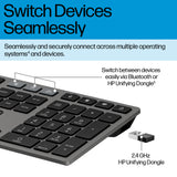 HP 725 Wireless Keyboard and Mouse Combo, Rechargeable