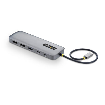 StarTech.com 10-in-1 USB-C to Dual-DisplayPort Multiport Adapter, 100W