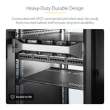 Tablette de rack serveur 1U StarTech.com 2 unités, aérée montage rack universel