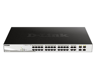 D-Link 28-Port Gigabit PoE Smart Managed Switch including 4 Combo Port