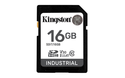 Kingston 16GB SDHC Industrial Memory Card -40C to 85C