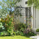 Birdcage Shape Arbour, Metal Garden Arbour Pergola Pavilion for Climbing Plants